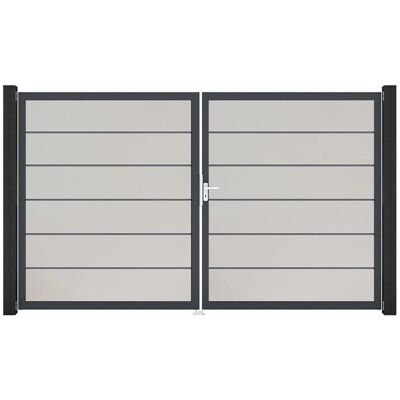 GroJa Tor 2-flg. Basicline Premium Weiß Rahmen DB703 306 cm x 180 cm DIN Rechts GroJa Tor 2-flg. Basicline Premium Weiß Rahmen DB703 306 cm x 180 cm DIN Rechts