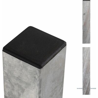 Plus Holz Zaunpfosten Stahl feuerverzinkt 8 cm x 8 cm x 186 cm Plus Holz Zaunpfosten Stahl feuerverzinkt 8 cm x 8 cm x 186 cm