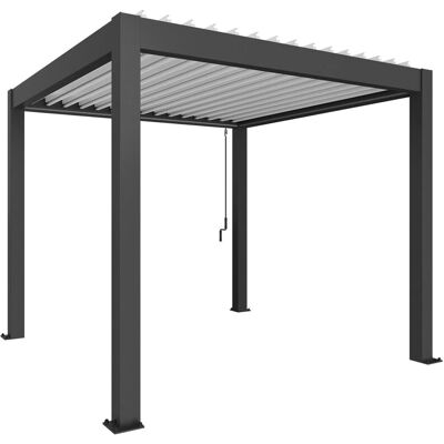 Biohort Pergola 3 m x 3 m Dunkelgrau-Metallic/Weiß Biohort Pergola 3 m x 3 m Dunkelgrau-Metallic/Weiß