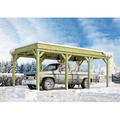 WEKA Carport 609 - Robuster, Wetterfester Holzunterstand WEKA Carport 609 - Robuster, Wetterfester Holzunterstand