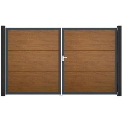GroJa Steckzaun Tor BasicLine DIN Rechts DB Golden Oak GroJa Steckzaun Tor BasicLine DIN Rechts DB Golden Oak