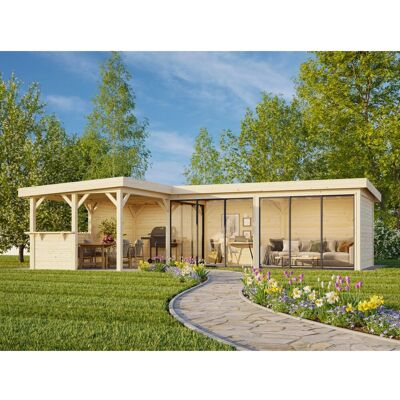 Palmako Pavillon Lenna Set 720 Slide Plus 876 x 588 cm Lackiert Weiß FSC® Palmako Pavillon Lenna Set 720 Slide Plus 876 x 588 cm Lackiert Weiß FSC®