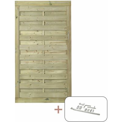 Plus Holz Einzeltor Newline Nadelholz druckimprägniert 100 cm x 180 cm Plus Holz Einzeltor Newline Nadelholz druckimprägniert 100 cm x 180 cm
