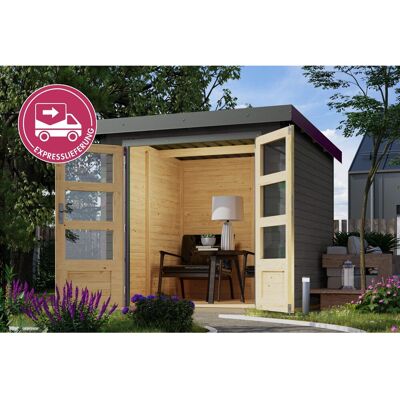 Karibu Holz-Gartenhaus Gartenhaus Pultdach Lackiert 209 cm x 213 cm 4,47 m² Karibu Holz-Gartenhaus Gartenhaus Pultdach Lackiert 209 cm x 213 cm 4,47 m²
