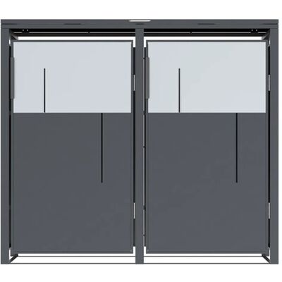Westmann Mülltonnenbox Tonus 2 Anthrazit 80 cm x 132 cm x 116 cm Westmann Mülltonnenbox Tonus 2 Anthrazit 80 cm x 132 cm x 116 cm