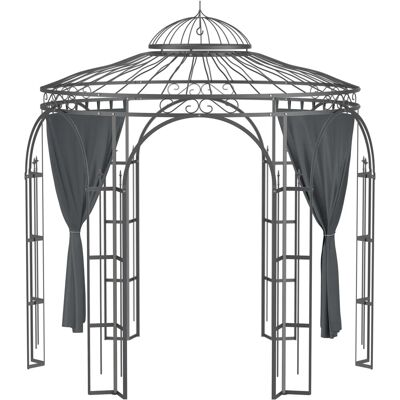Eleo Vorhänge Polyester Anthrazit 2er-Set für Pavillon Eleo Vorhänge Polyester Anthrazit 2er-Set für Pavillon