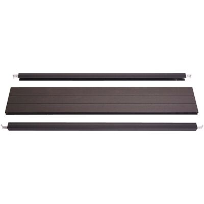 MCW Abschluss-Set für WPC-Sichtschutz Savoie Abschlussprofil Windschutz Alu-Pfosten 90cm anthrazit MCW Abschluss-Set für WPC-Sichtschutz Savoie Abschlussprofil Windschutz Alu-Pfosten 90cm anthrazit