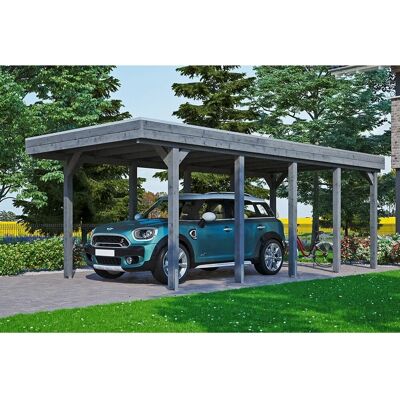 SKANHOLZ Friesland Carport - Flachdach, 1 Fahrzeug, Dunkelgrau SKANHOLZ Friesland Carport - Flachdach, 1 Fahrzeug, Dunkelgrau