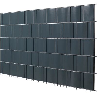 Floraworld Folienstreifen Sichtschutz für Einstabmatten Anthrazit 20,5 m x 24cm Floraworld Folienstreifen Sichtschutz für Einstabmatten Anthrazit 20,5 m x 24cm
