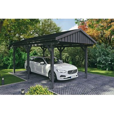 SKANHOLZ Fichtelberg Carport - Satteldach, 317x566cm, Dunkelgrau SKANHOLZ Fichtelberg Carport - Satteldach, 317x566cm, Dunkelgrau