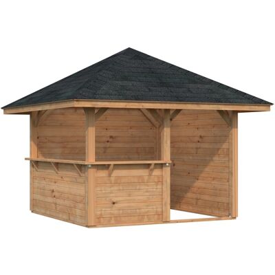 PALMAKO Bianca 8,3 m² Set 3 - Holzpavillon PALMAKO Bianca 8,3 m² Set 3 - Holzpavillon
