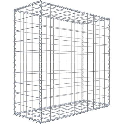 GABIONDECO Gabion - 100x100x40 cm Verzinktes Stahlgitter - Langlebig für Außen GABIONDECO Gabion - 100x100x40 cm Verzinktes Stahlgitter - Langlebig für Außen