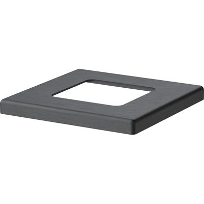 ZacAlu Abdeckplatte für Bodenanker von Zaunpfosten 7,3 cm x 7,3 cm Anthrazit ZacAlu Abdeckplatte für Bodenanker von Zaunpfosten 7,3 cm x 7,3 cm Anthrazit