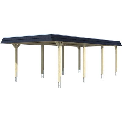 SKANHOLZ Wendland Carport - Flachdach - 409x870cm SKANHOLZ Wendland Carport - Flachdach - 409x870cm