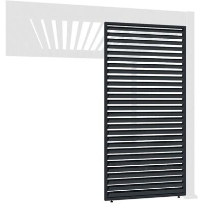 Weide Horizontale Lamellenwand Für Pergola Aus Aluminium Anthrazit 0.83 Meter Weide Horizontale Lamellenwand Für Pergola Aus Aluminium Anthrazit 0.83 Meter