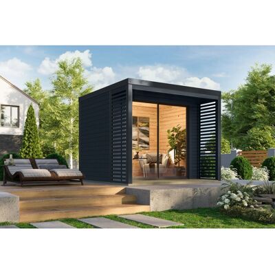 Karibu Gartenhaus Flavio B Grau-Anthrazit Karibu Gartenhaus Flavio B Grau-Anthrazit