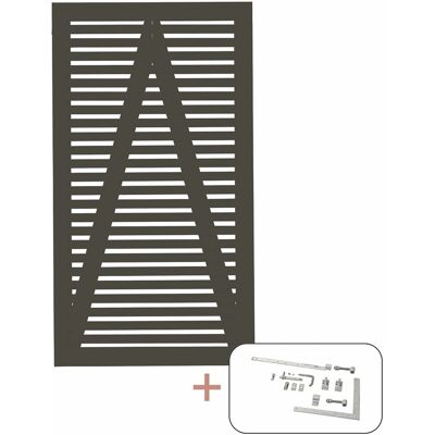 Plus Holz Einzeltor Tokyo Nadelholz Umbragrau 100 cm x 180 cm Plus Holz Einzeltor Tokyo Nadelholz Umbragrau 100 cm x 180 cm