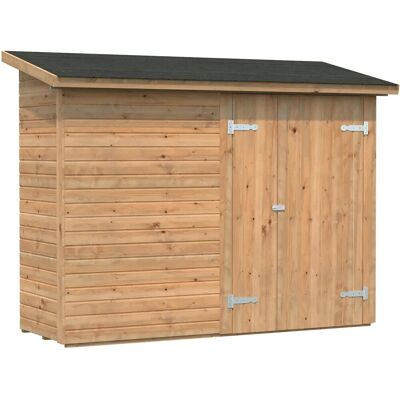 PALMAKO Leif Gartenhaus - Holz, Doppeltür, Braun PALMAKO Leif Gartenhaus - Holz, Doppeltür, Braun