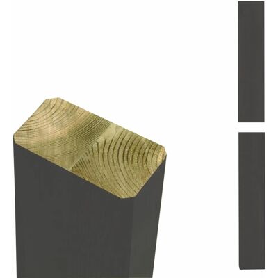 Plus Zaunpfosten Leimholz Kiefer Umbragrau 4,5 cm x 9 cm x 238 cm Plus Zaunpfosten Leimholz Kiefer Umbragrau 4,5 cm x 9 cm x 238 cm
