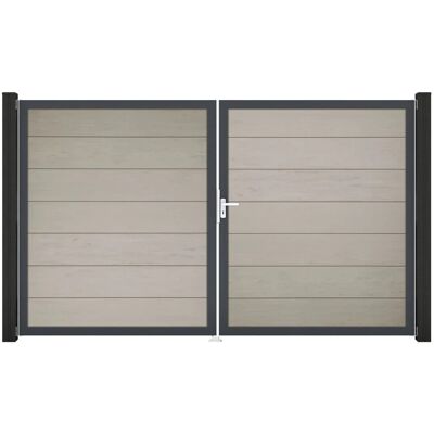 GroJa Steckzaun Tor Grande DIN Rechts DB Bi-Color Sand GroJa Steckzaun Tor Grande DIN Rechts DB Bi-Color Sand