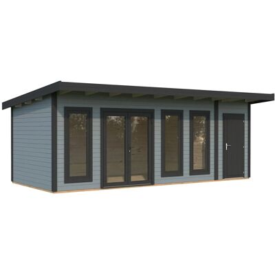 Palmako Holz-Gartenhaus Aurelia Pultdach Lackiert 670 cm x 300 cm 19,2 m² Palmako Holz-Gartenhaus Aurelia Pultdach Lackiert 670 cm x 300 cm 19,2 m²