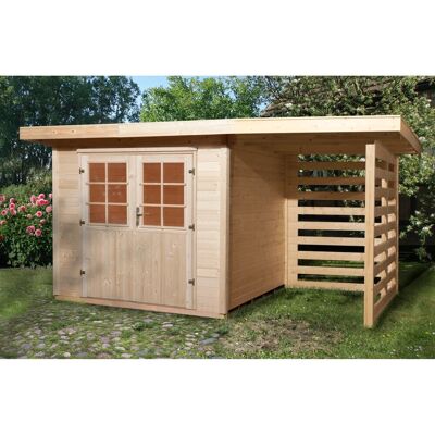 OBI Outdoor Living Holz-Gartenhaus La Spezia Flachdach 385 cm x 314 cm OBI Outdoor Living Holz-Gartenhaus La Spezia Flachdach 385 cm x 314 cm