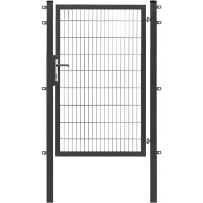 Floraworld Einzeltor Premium Doppelstabmattenfüllung Anthrazit 180 cm x 120 cm Floraworld Einzeltor Premium Doppelstabmattenfüllung Anthrazit 180 cm x 120 cm