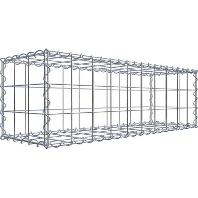 GABIONDECO Gabion - 100x30x30 cm Stahlzaun mit Spirale - Made in Germany GABIONDECO Gabion - 100x30x30 cm Stahlzaun mit Spirale - Made in Germany