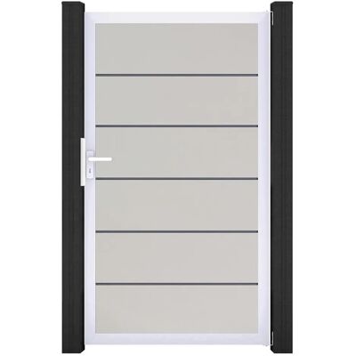GroJa Tor 1-flg. Basicline Schmal 100 cm x 180 cm Weiß Rahmen DB703 GroJa Tor 1-flg. Basicline Schmal 100 cm x 180 cm Weiß Rahmen DB703