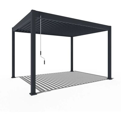 Weide Deluxe Pavillon Terrassenüberdachung Aluminium 3 x 4 M Anthrazitㅤ Weide Deluxe Pavillon Terrassenüberdachung Aluminium 3 x 4 M Anthrazitㅤ