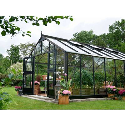 Juliana Gewächshaus Gärtner - 21,4 m² - Sicherheitsglas - Anthrazit - Gewächshaus Juliana Gewächshaus Gärtner - 21,4 m² - Sicherheitsglas - Anthrazit - Gewächshaus