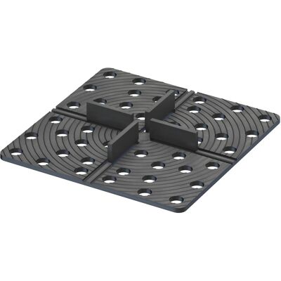 GS Terrasen Montagesysteme GS Terrassen Plattenhalter Set 120 x 120 x 3 mm für Gitterrost Wabe 20 Stück GS Terrasen Montagesysteme GS Terrassen Plattenhalter Set 120 x 120 x 3 mm für Gitterrost Wabe 20 Stück
