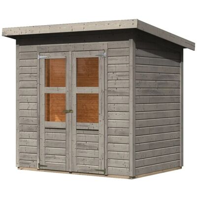 Karibu Gartenhaus Vellinge 3 Vorvergraut 219 x 208 x 150 cm Karibu Gartenhaus Vellinge 3 Vorvergraut 219 x 208 x 150 cm