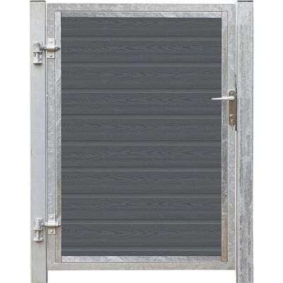 Plus Holz Einzeltor Artura WPC Schiefergrau DIN L 115 cm x 135 cm Pfosten verz. Plus Holz Einzeltor Artura WPC Schiefergrau DIN L 115 cm x 135 cm Pfosten verz.
