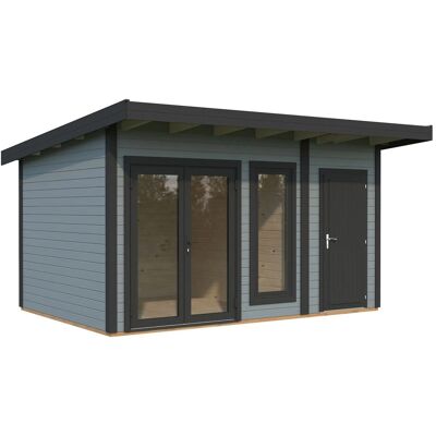 Palmako Holz-Gartenhaus Aurelia Pultdach Lackiert 436 cm x 300 cm 12,4 m² Palmako Holz-Gartenhaus Aurelia Pultdach Lackiert 436 cm x 300 cm 12,4 m²