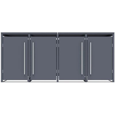 Westmann Mülltonnenbox Pedura 4 mit Fußpedal Anthrazit 80 cm x 265 cm x 116 cm Westmann Mülltonnenbox Pedura 4 mit Fußpedal Anthrazit 80 cm x 265 cm x 116 cm