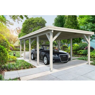 PALMAKO Karl 3,6x7,6m Carport - Flachdach, Nordische Fichte PALMAKO Karl 3,6x7,6m Carport - Flachdach, Nordische Fichte