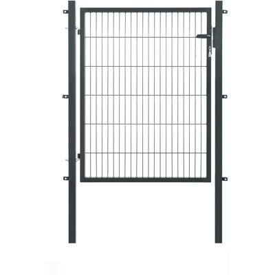 Floraworld Einzeltor für Doppelstabmattenzaun Anthrazit 120 cm x 120 cm Floraworld Einzeltor für Doppelstabmattenzaun Anthrazit 120 cm x 120 cm