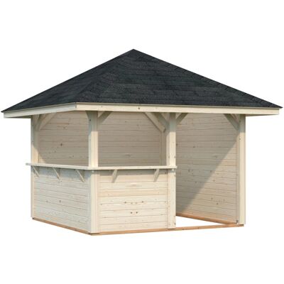 Palmako Holz-Pavillon Bianca 8,3 m² Set 3 Tansparent Tauchgrundiert Palmako Holz-Pavillon Bianca 8,3 m² Set 3 Tansparent Tauchgrundiert