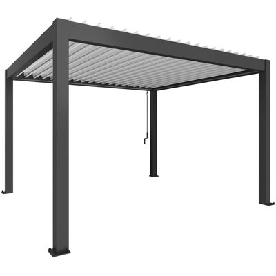 Biohort Pergola 4 m x 3,5 m Dunkelgrau-Metallic/Weiß Biohort Pergola 4 m x 3,5 m Dunkelgrau-Metallic/Weiß