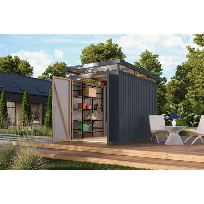 Karibu Metallgerätehaus Argos 2,5 Anthrazit Karibu Metallgerätehaus Argos 2,5 Anthrazit