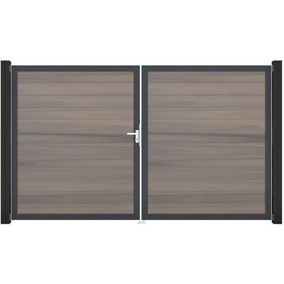 GroJa Solid Steckzaun Tor DIN Links DB Bi-Color Sand GroJa Solid Steckzaun Tor DIN Links DB Bi-Color Sand