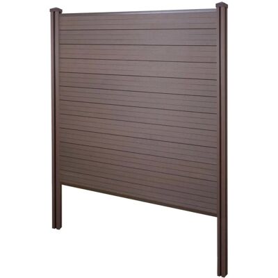 MCW WPC-Sichtschutz Savoie Windschutz Zaun WPC-Pfosten Zum Einbetonieren - Basiselement 195cm Braun MCW WPC-Sichtschutz Savoie Windschutz Zaun WPC-Pfosten Zum Einbetonieren - Basiselement 195cm Braun