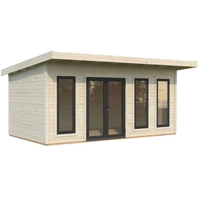 Palmako Holz-Gartenhaus Aurelia Pultdach Tauchgrundiert 530 cm x 300 cm 15,2 m² Palmako Holz-Gartenhaus Aurelia Pultdach Tauchgrundiert 530 cm x 300 cm 15,2 m²