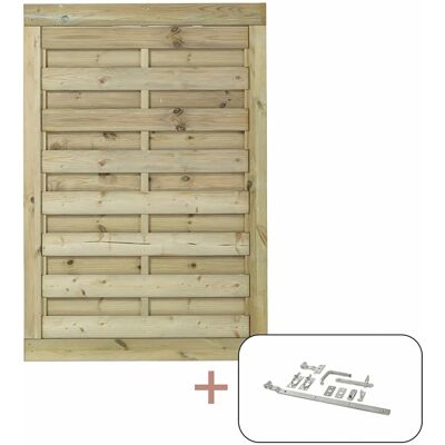 Plus Holz Einzeltor Bergen Nadelholz druckimprägniert 100 cm x 150 cm Plus Holz Einzeltor Bergen Nadelholz druckimprägniert 100 cm x 150 cm