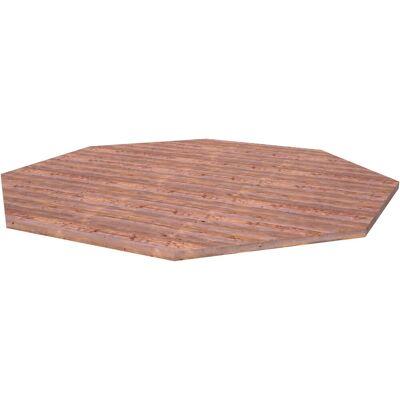 Palmako Fußboden für Holz-Gartenhaus Betty KDI Braun 465 cm x 465 cm Palmako Fußboden für Holz-Gartenhaus Betty KDI Braun 465 cm x 465 cm