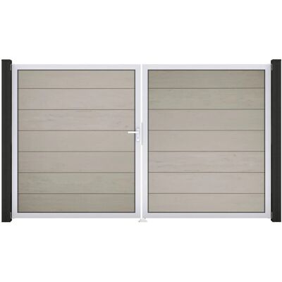 GroJa Steckzaun Tor Grande DIN Links EV1 Bi-Color Sand GroJa Steckzaun Tor Grande DIN Links EV1 Bi-Color Sand