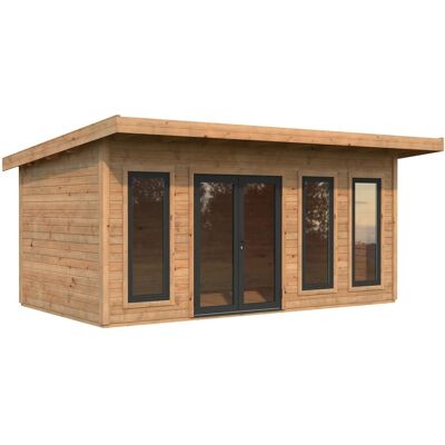 Palmako Holz-Gartenhaus Aurelia Pultdach Tauchgrundiert 530 cm x 300 cm 15,2 m² Palmako Holz-Gartenhaus Aurelia Pultdach Tauchgrundiert 530 cm x 300 cm 15,2 m²