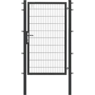 Floraworld Einzeltor Premium Doppelstabmattenfüllung Anthrazit 200 cm x 120 cm Floraworld Einzeltor Premium Doppelstabmattenfüllung Anthrazit 200 cm x 120 cm