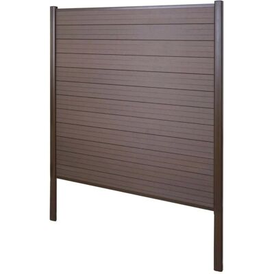 MCW WPC-Sichtschutz Savoie Windschutz Zaun Alu-Pfosten Zum Einbetonieren - Basiselement 190cm Braun MCW WPC-Sichtschutz Savoie Windschutz Zaun Alu-Pfosten Zum Einbetonieren - Basiselement 190cm Braun